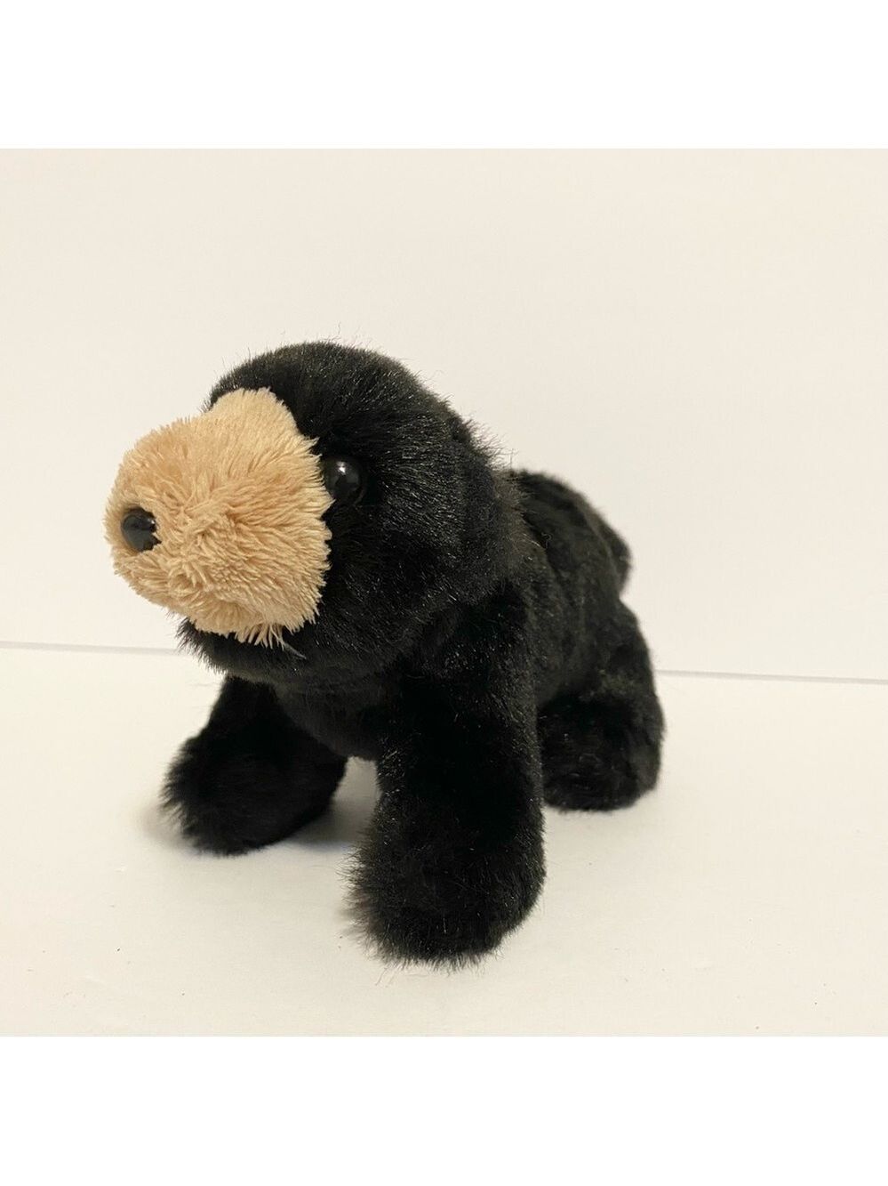 Folkmanis Bear Finger Puppet Mini Black Plush Pretend Play Story Time Puppy Toy